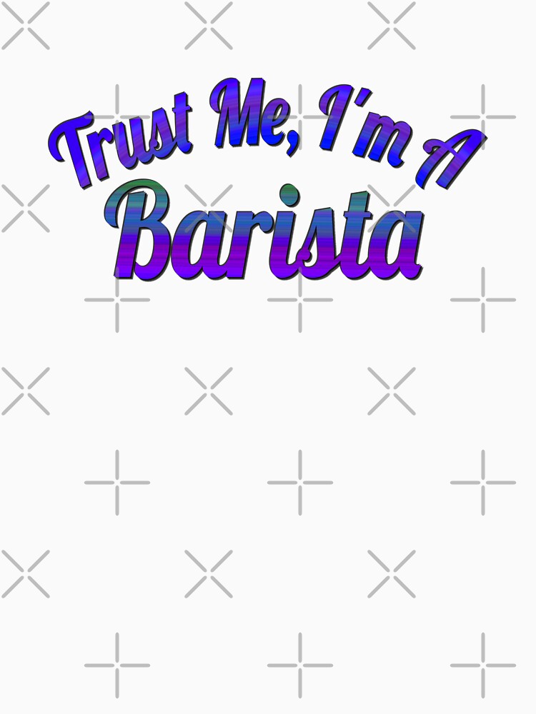 Playful Barista Coffee Trust Quote Art by Zakrytos ★★★★★