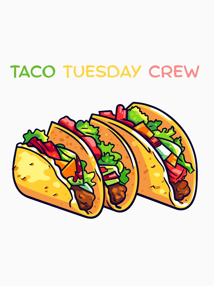 Taco Tuesday Crew - Funny Mexican Food Design by BrightMood Designs