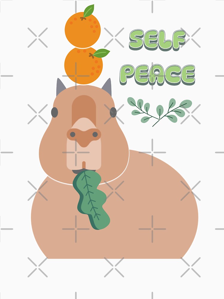 Capybara Self Peace by KaysUplifting