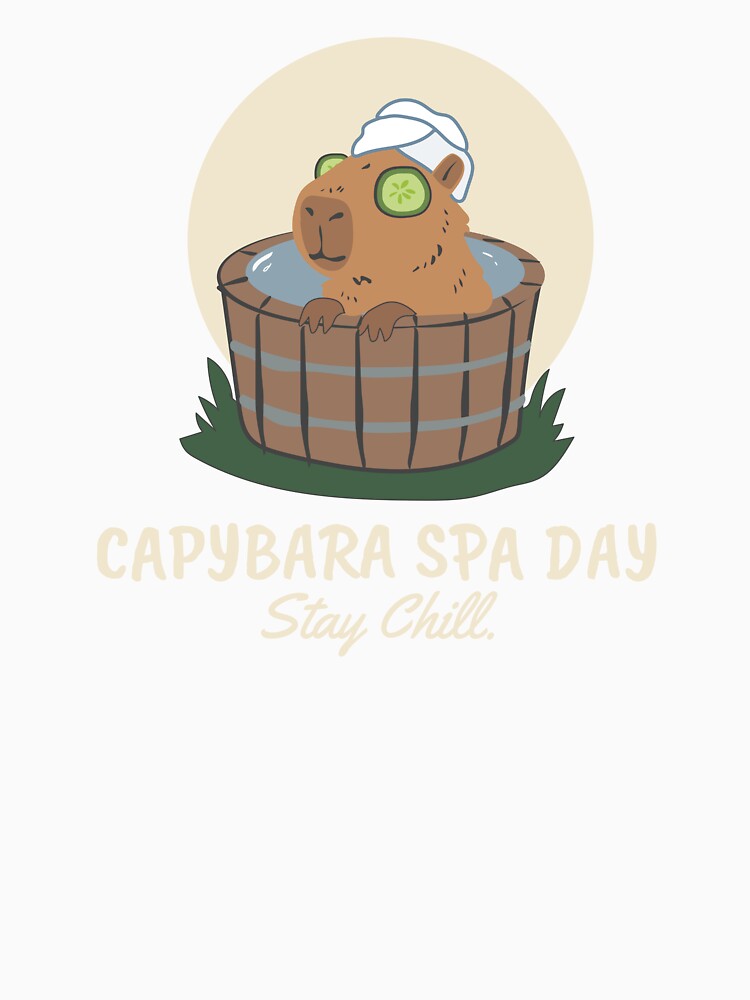 Capybara Spa Day - Zen Aesthetic Self-Care by KristineKaren