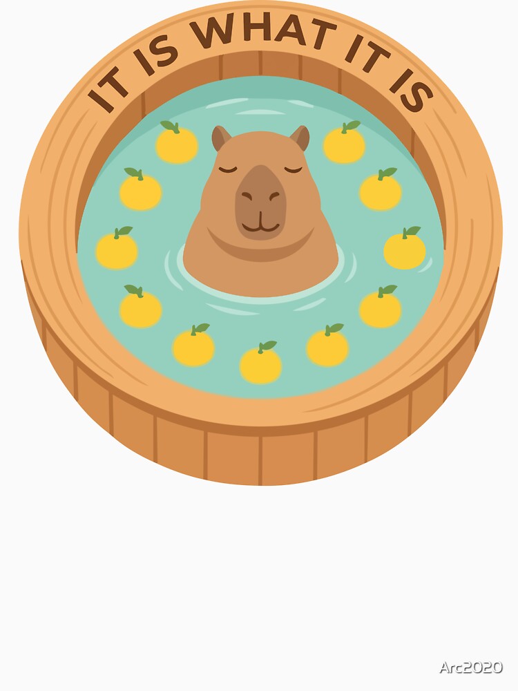 It Is What It Is Capybara Zen Spa Yuzu Tub by Arc2020