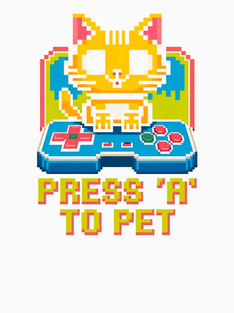 8-bit Pixel Cat Retro Controller by 8bit Revival Shop