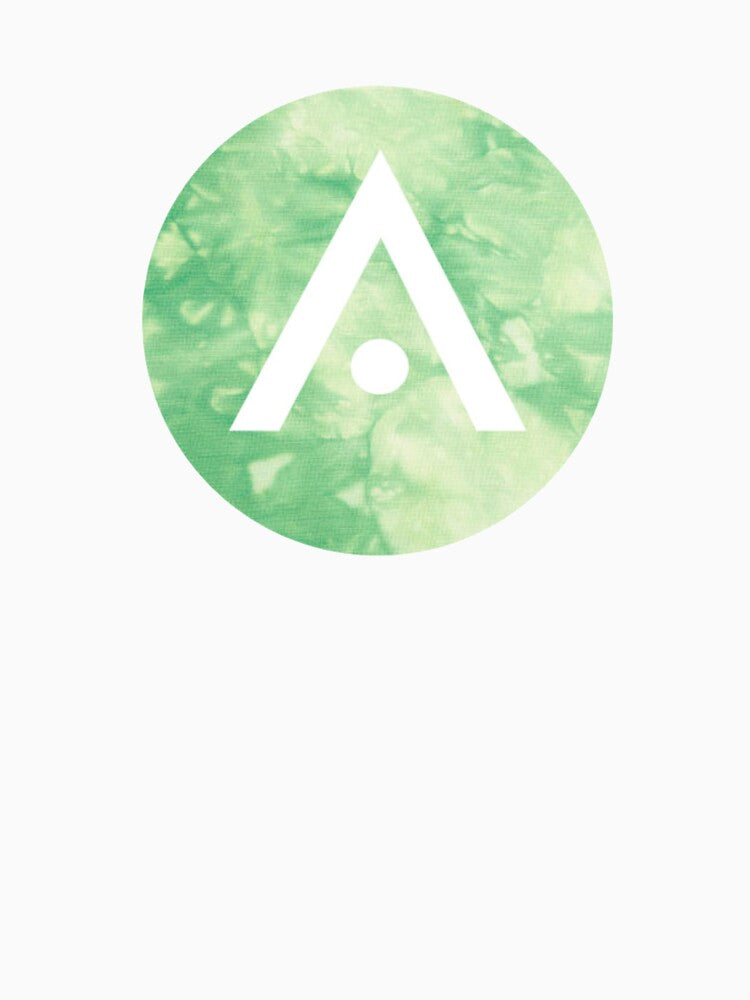Light Green Tie Dye Aveda Logo by Dalaura