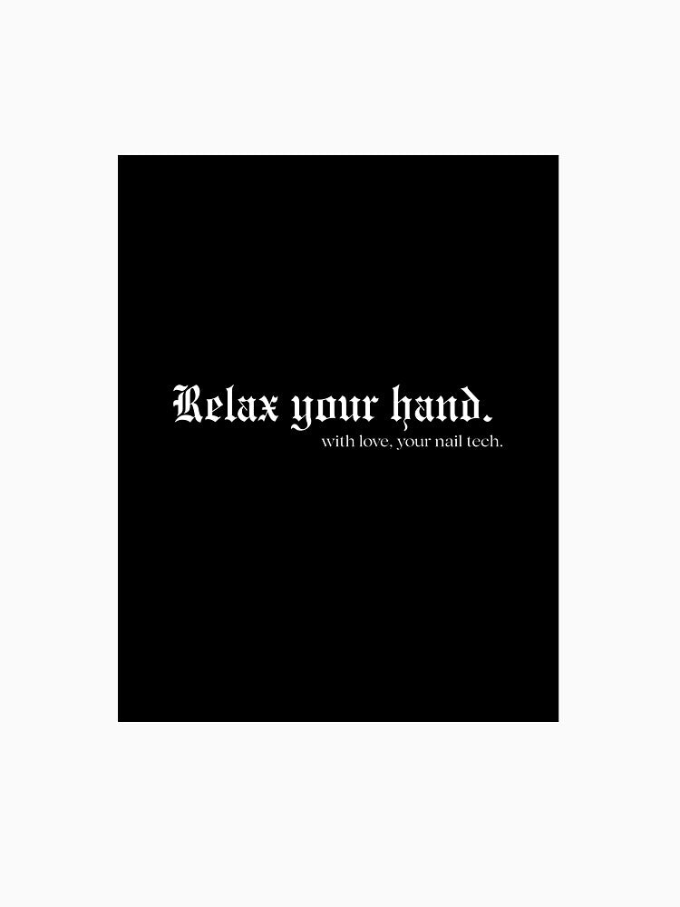 nail tech - relax your hand, Gothic by thatnailtech