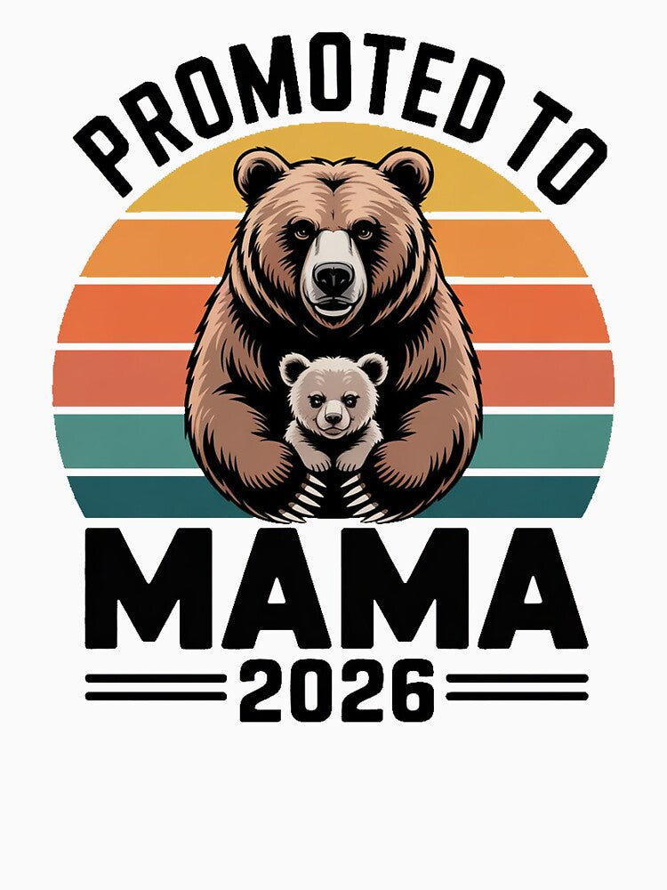Mom To Be 2026 Retro Bear Family Graphic by QuiteOrbit