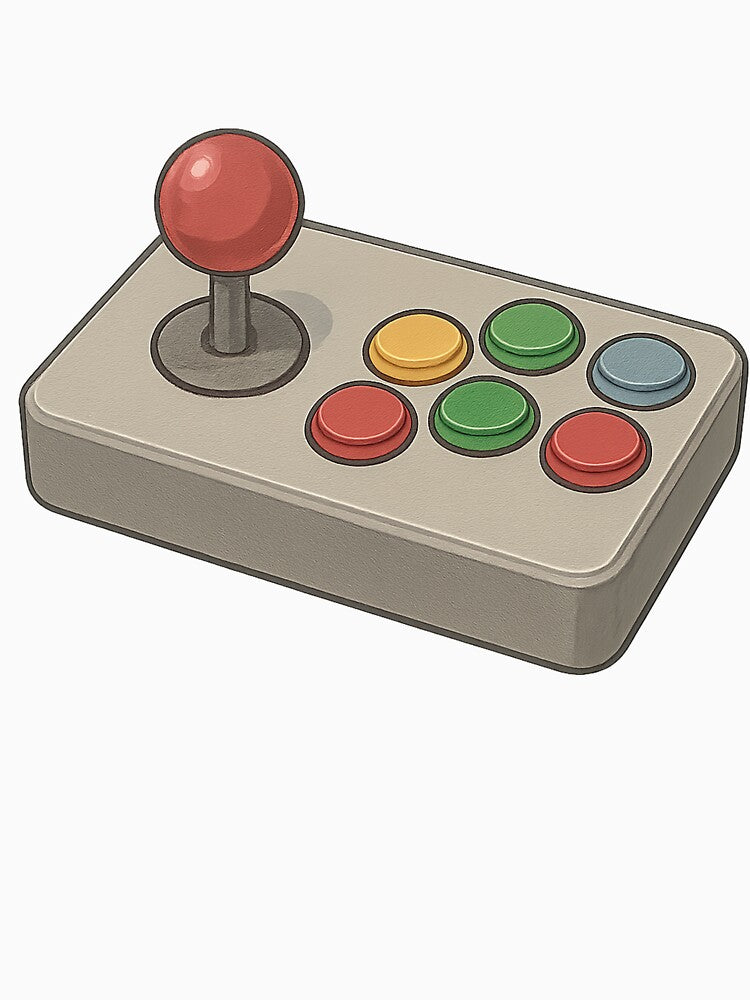 Colorful Retro Arcade Joystick by AleTot