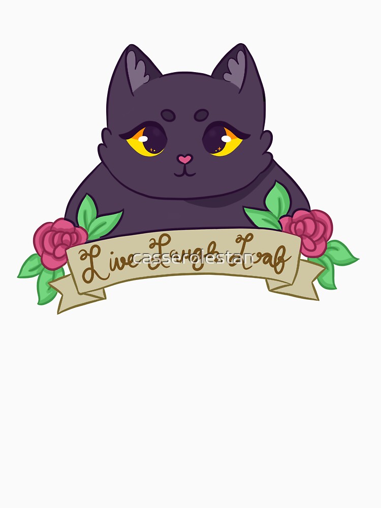 Live Laugh Loaf (Black Cat) by casserolestan