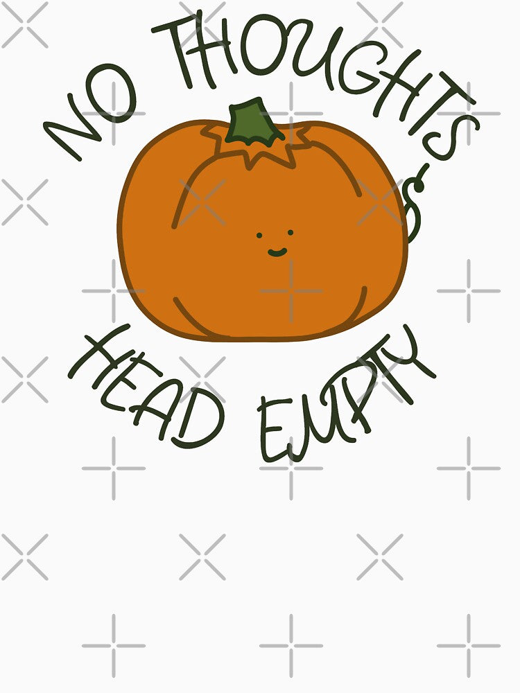 Pumpkin No Thoughts Head Empty (Pastel Orange) by BLAAAAASK