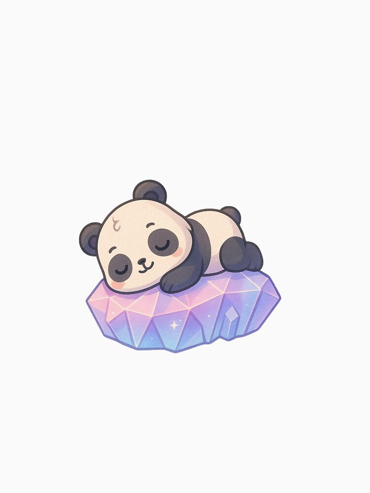 Chibi Panda Recharging – Crystal Healing & Spiritual Rest by ColorSplash123