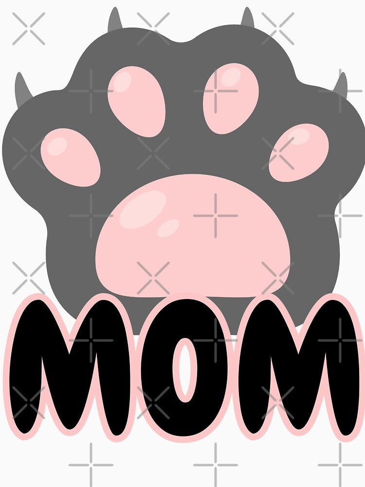 Cat/Dog Mom Cute Minimalist Text Design : Perfect for Proud Pet Lovers by AlienTechs