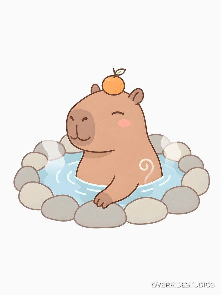 Zen Capybara | Cozy Animal & Unbothered Peace by OVERRIDESTUDIOS
