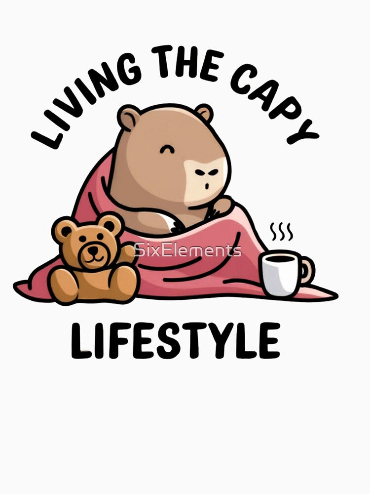Living the Capy Lifestyle, Chill Capybara Cuddling by SixElements