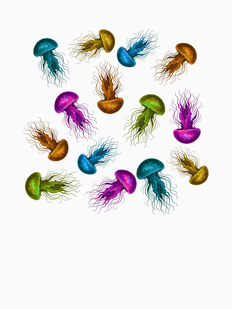 Cosmic Jellyfish – Galaxy Glow Pattern by Afraadil001