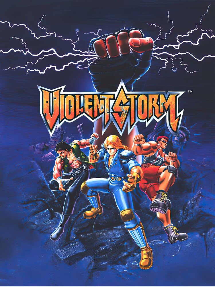 Violent Storm Arcade Game Retro Poster by Retr0Tshirts