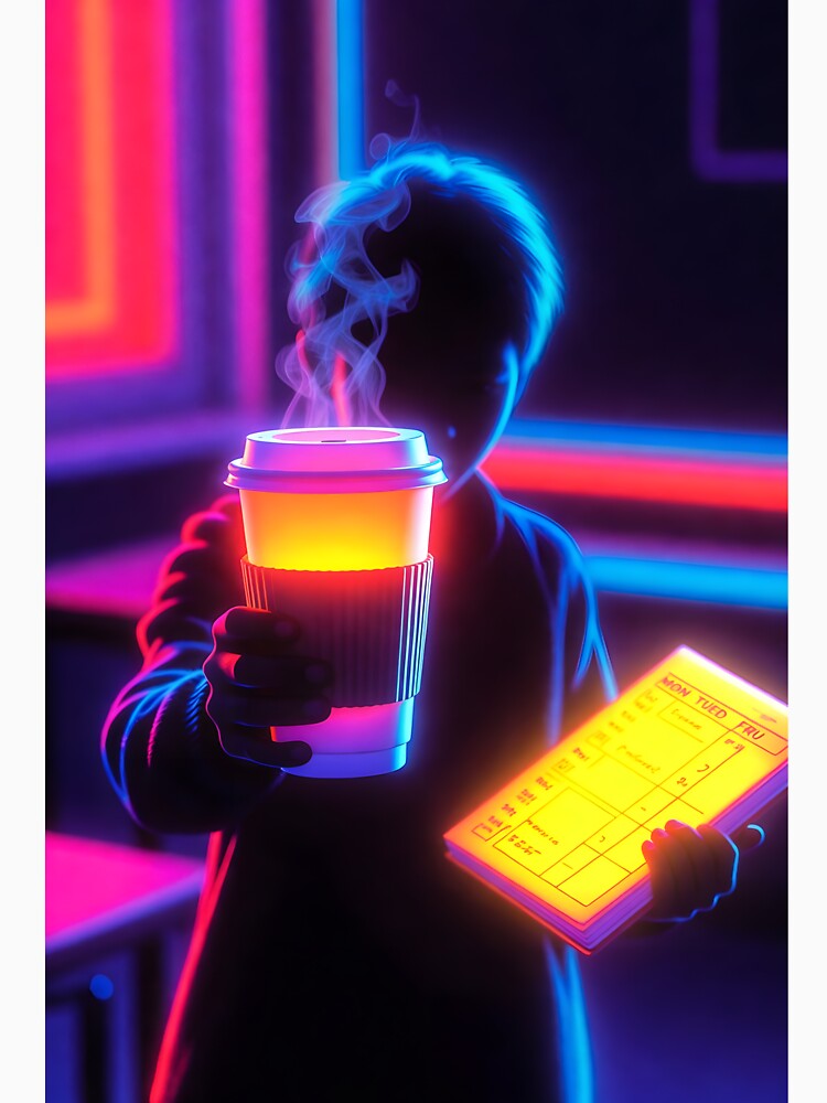 COFFEE & LESSON PLANS Neon by AccidentalArtist