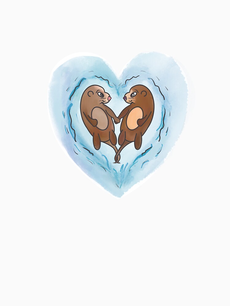 Otters in love by Tirish56