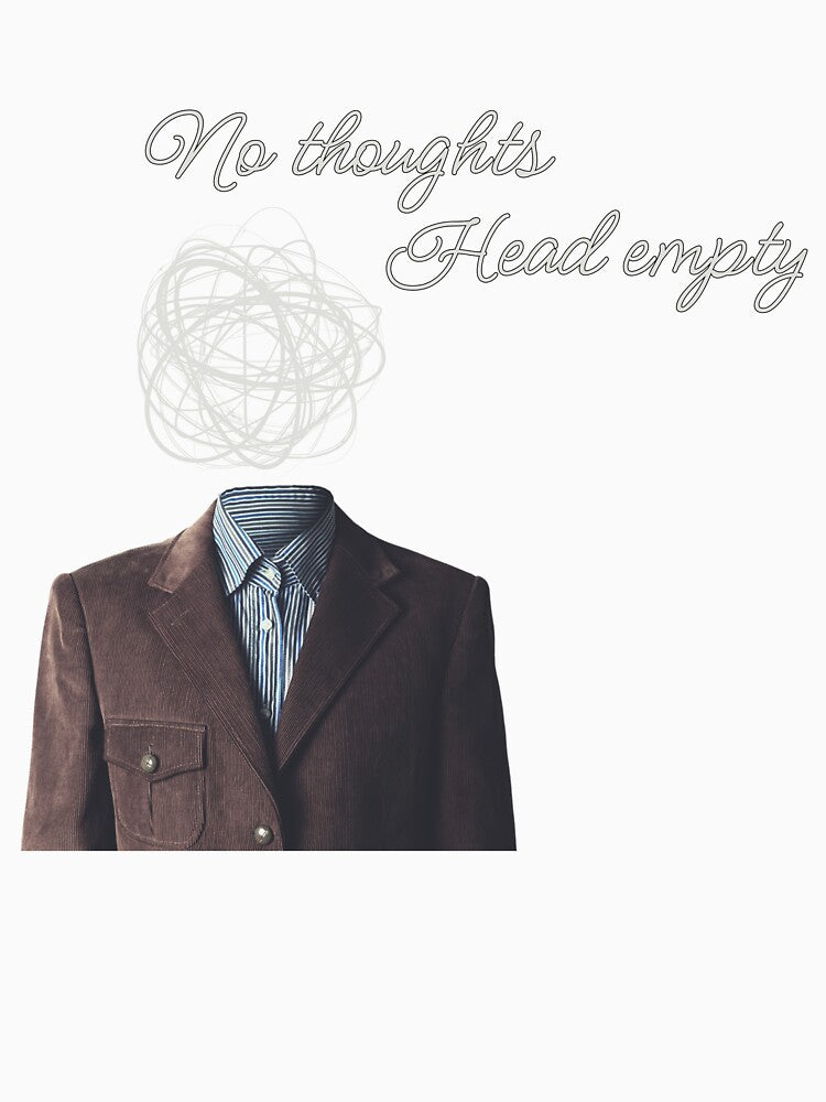No Thoughts, Head Empty – Funny Gen Z Sticker by JokAura