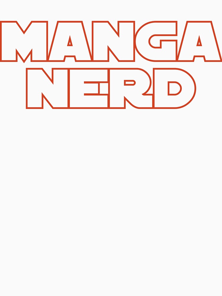 Manga Nerd Bold Anime Outline Typography by MadUX