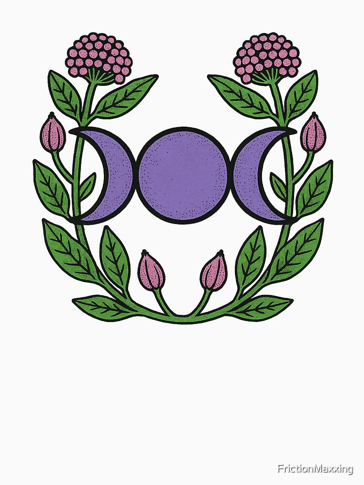 Triple Moon Symbol Purple by FrictionMaxxing