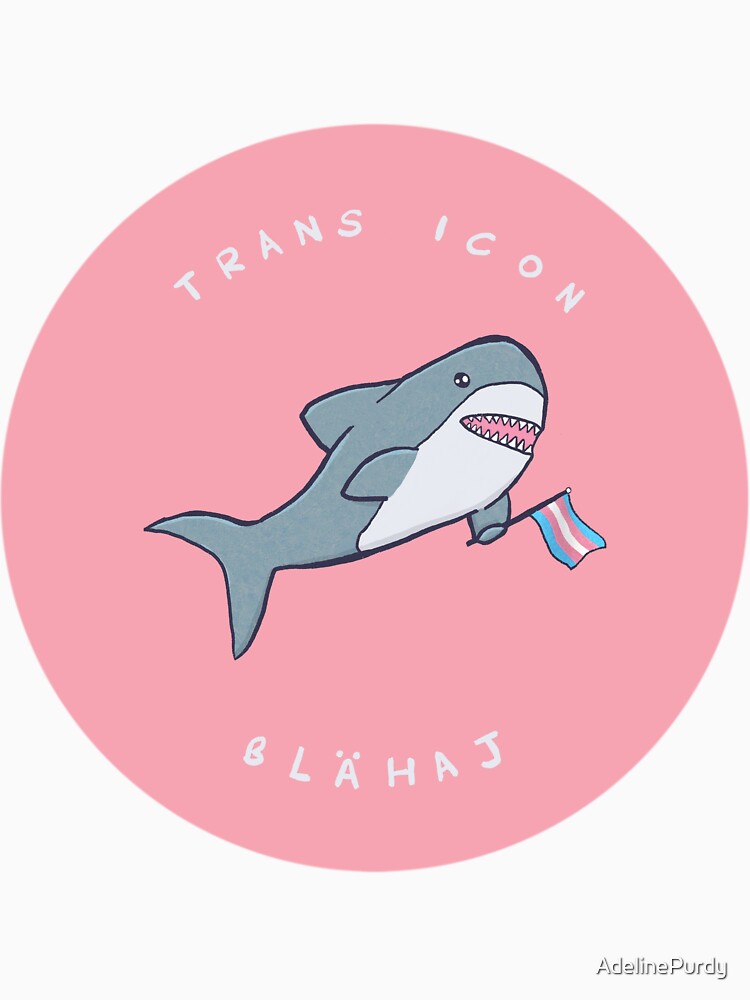 Trans Icon Blahaj - IKEA Shark inspired design by AdelinePurdy