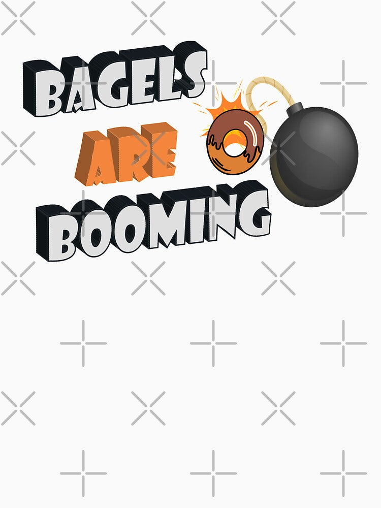 Bagels are booming, Funny shirt meme, Cool Gift for Men, Bagels lover, Present for fathers day, Slim Fit 3D by Annona-