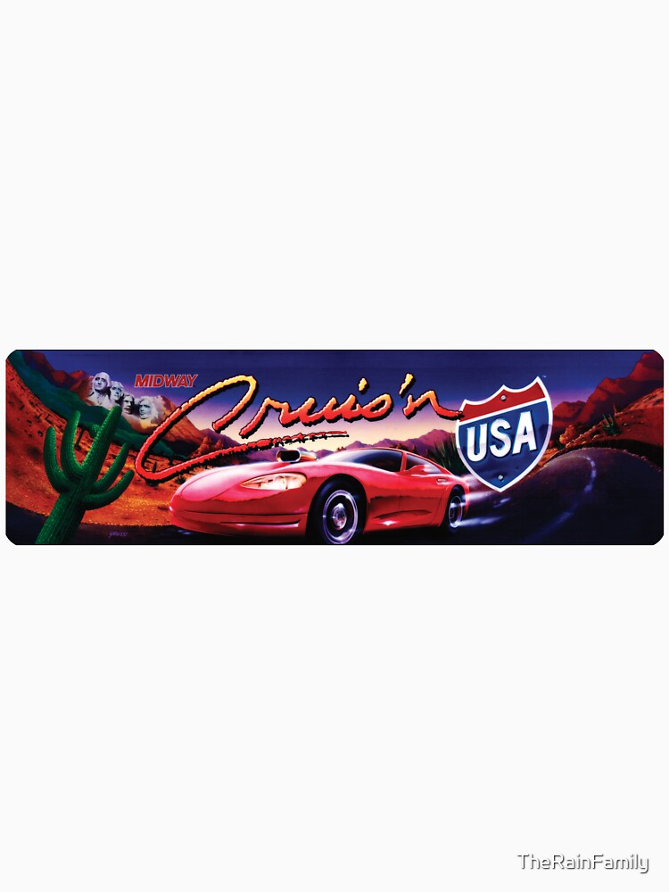 Retro Cruis'n USA  Arcade Style Marquee Design by TheRainFamily