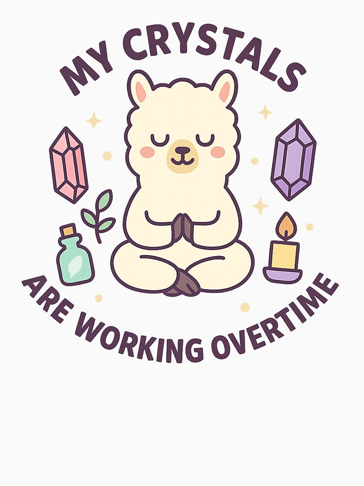 Crystal Healing Llama by RestAndRage
