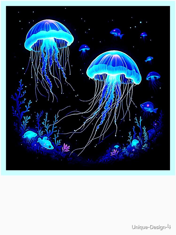 Bioluminescent Jellyfish Dream by Health And Fitness Posts e-Store