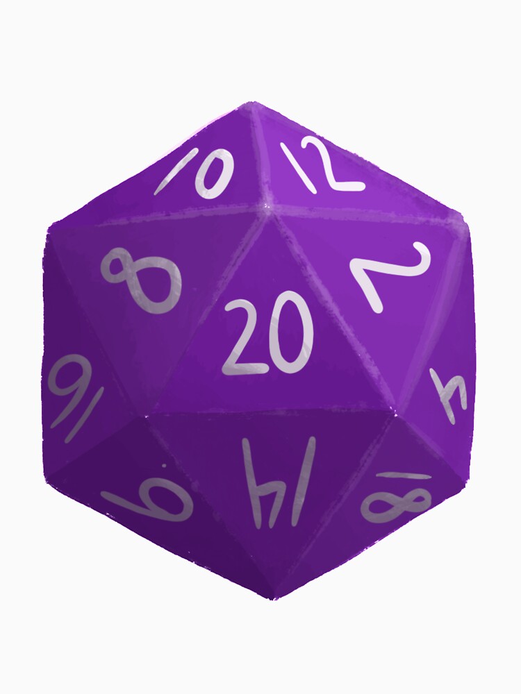 Purple D20 by Ragpamuffin