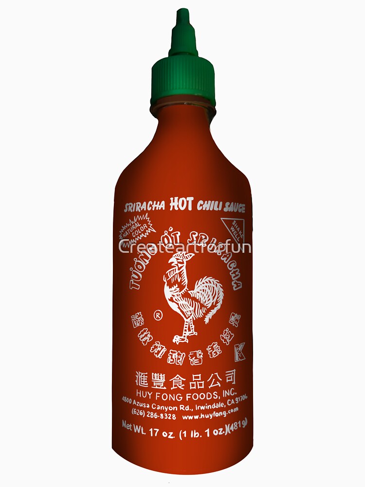 Sriracha hot sauce by Createartforfun