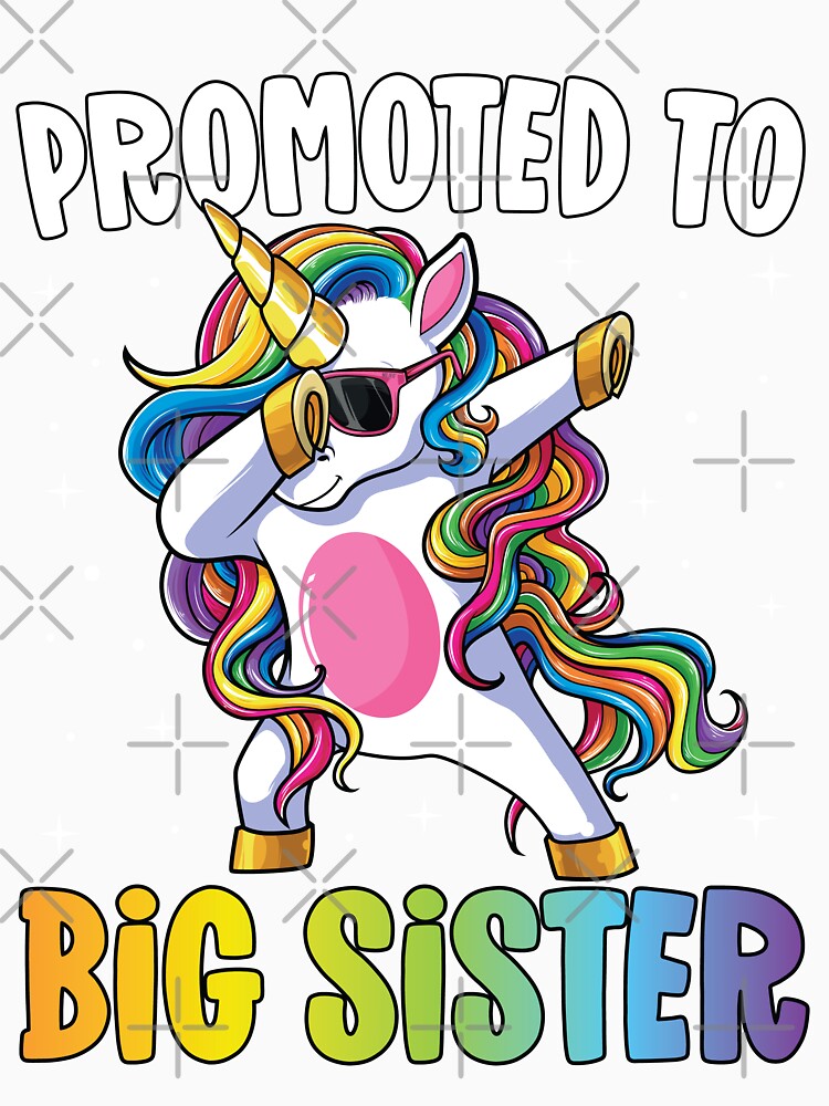 Promoted to Big Sister Dabbing Unicorn Older Sister by mejeoshop