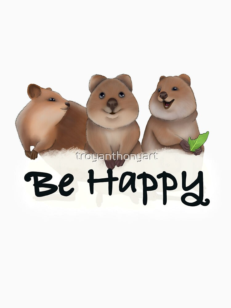 Be Happy Quokka by troyanthonyart