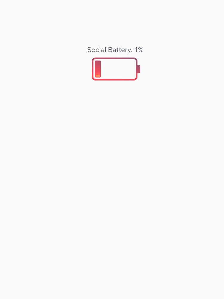 social battery: 1% by graphicboyz112