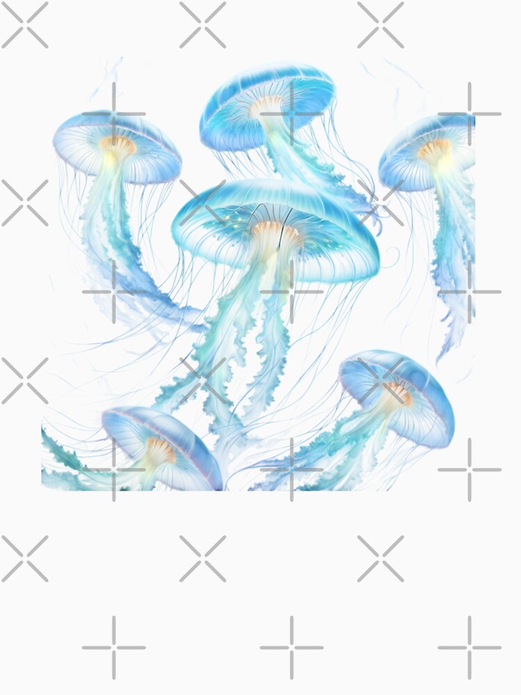 Ethereal Glow of Jellyfish Underwater by EsraaCreations