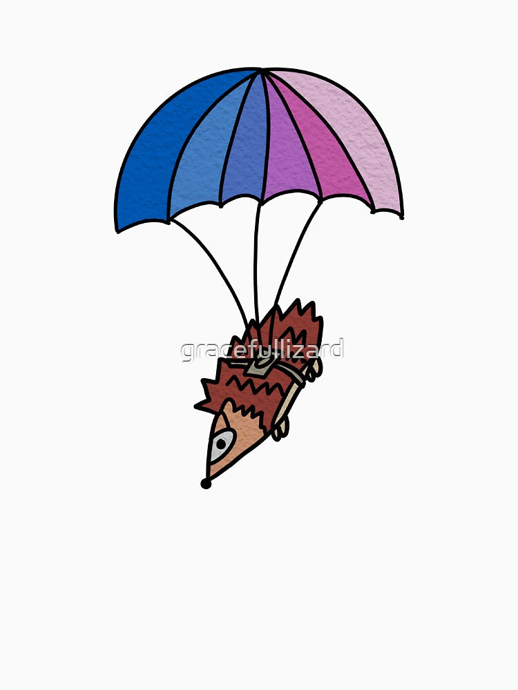 Parachuting Hog by gracefullizard