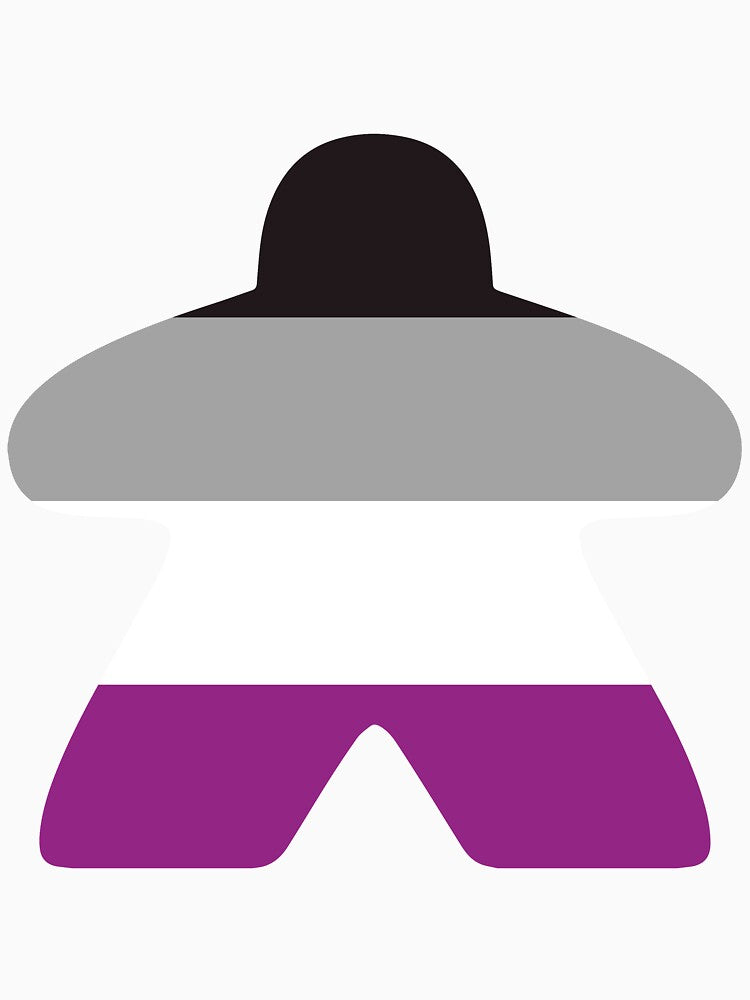 Asexual Pride Flag Meeple by BeamGeeks