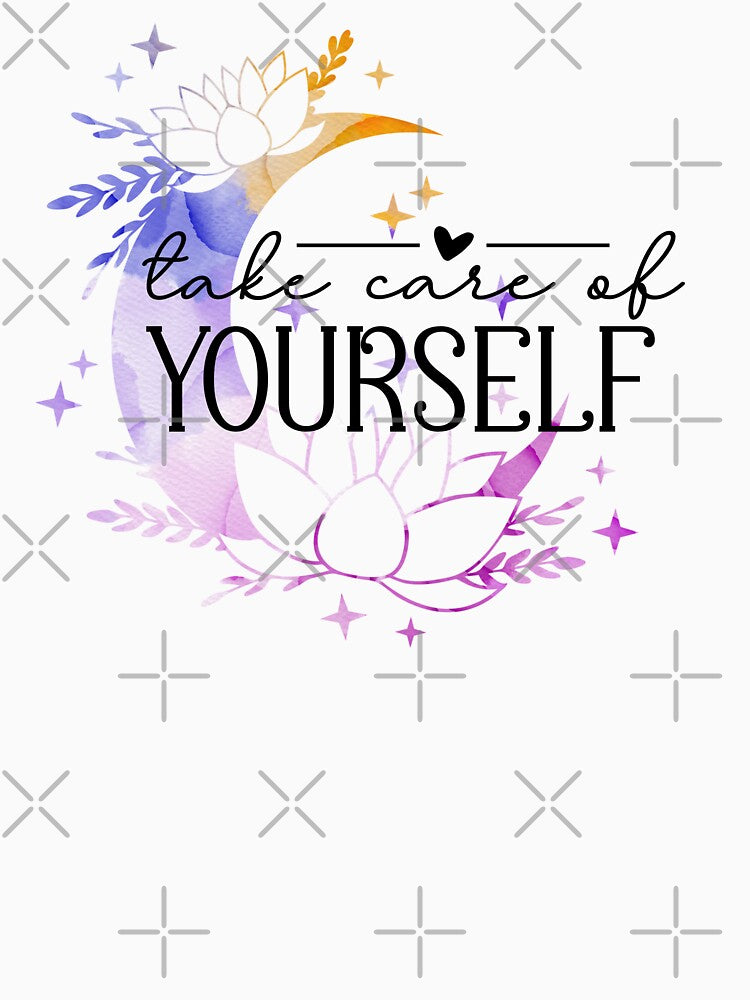 Boho-Inspired 'Take Care of Yourself' Design - A Chic Reminder for Self-Love and Self-Care by ShopWilPrints
