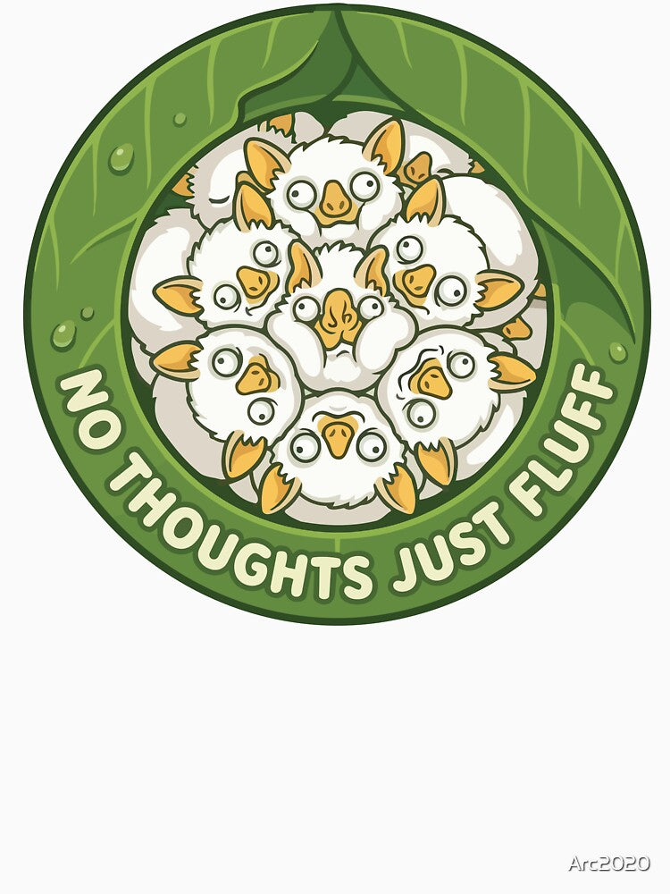 No Thoughts Just Fluff Honduran White Bat Meme Art by Arc2020