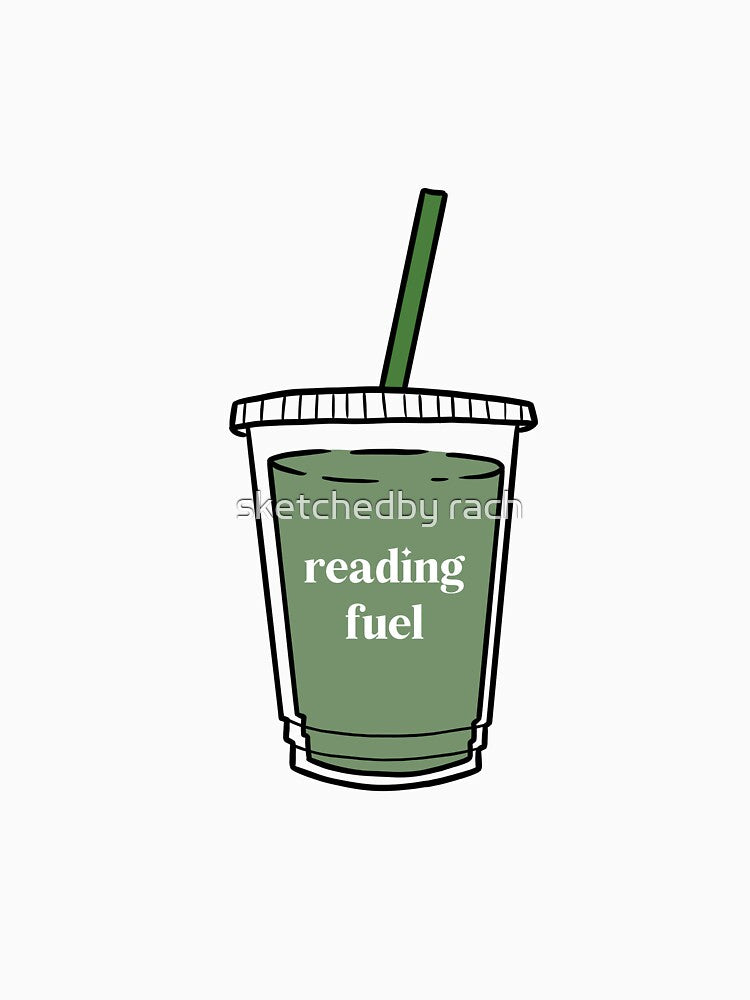'reading fuel' Iced Matcha by sketchedby rach
