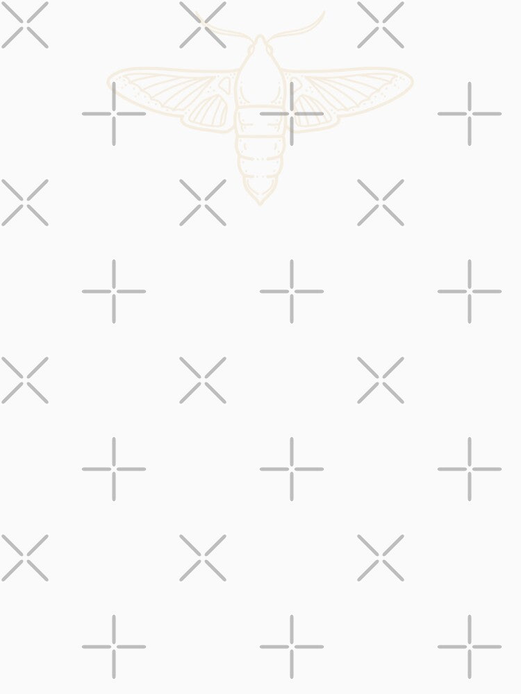 Minimal clearwing hummingbird moth in white by Milanicole