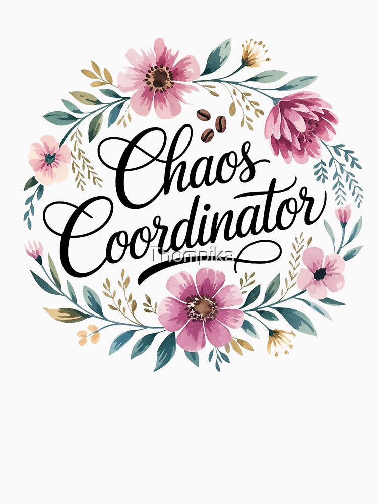 Chaos Coordinator - Elegant Floral Teacher & Mom Gift by Thompika