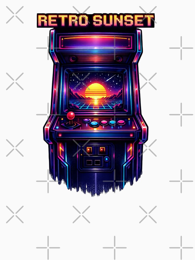 Synthwave 80s Aesthetic Gaming Art by craftedd