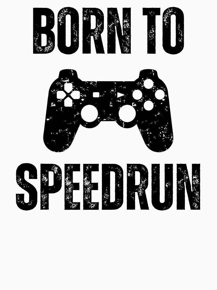 Born To Speedrun Gamer Controller Graphic by PHRASEandSTYLE