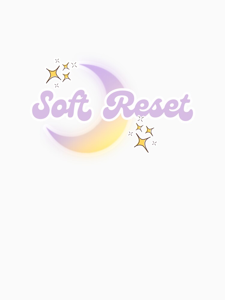 Soft Reset Sticker | Cozy Healing & Burnout Recovery Aesthetic by SwampKittyCo