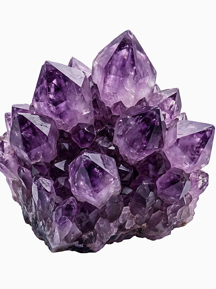 Raw Amethyst Crystal Mystical Energy Art by arthubgirl