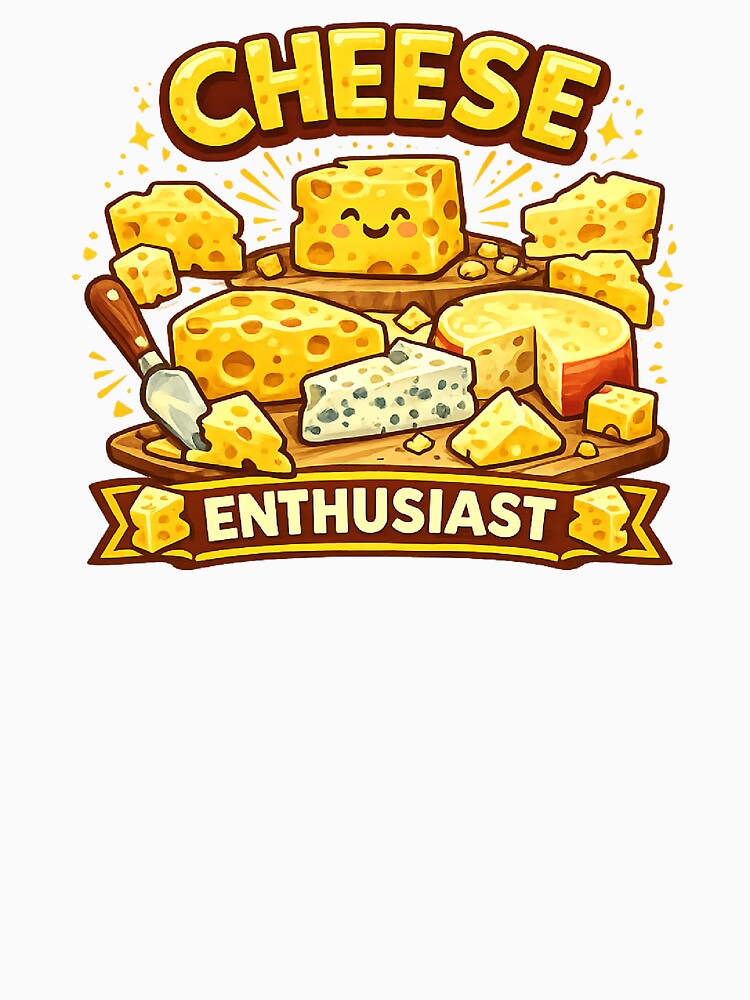 Cheese Enthusiast Funny Food Lover by The Junto Shop