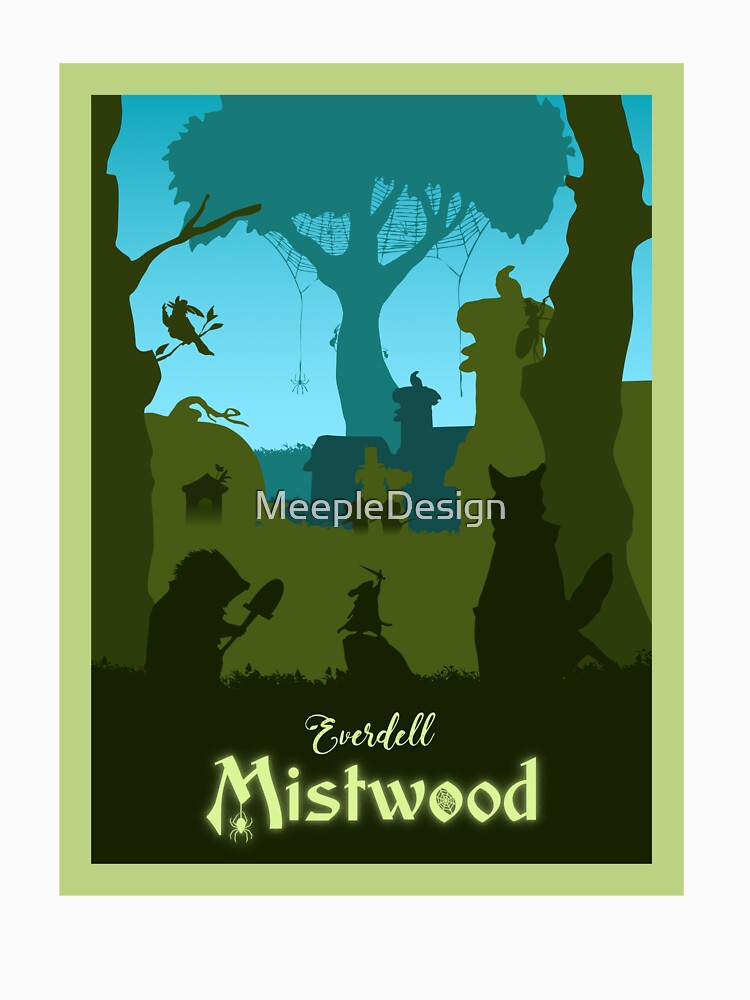 Everdell Mistwood - Board Games - Minimalist Travel Poster Style - Board Game Art (Authorised) by MeepleDesign