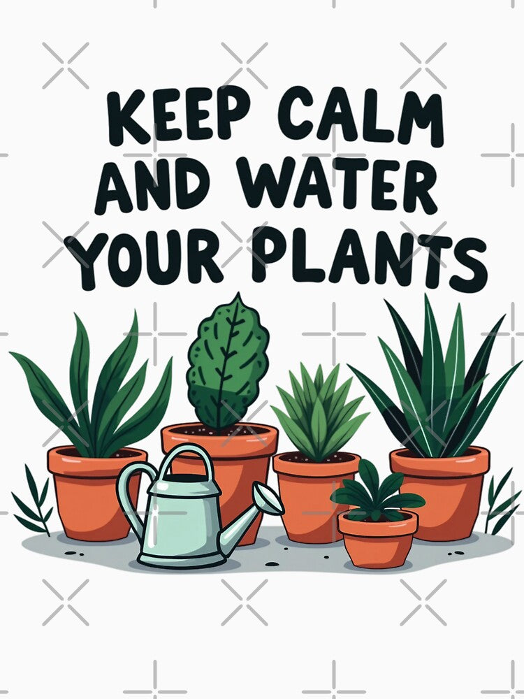 Keep Calm and Water Your Plants | Funny Plant Lover Shirt | Gardening Enthusiast Gift | Houseplant Care Humor by PaintedPixels01