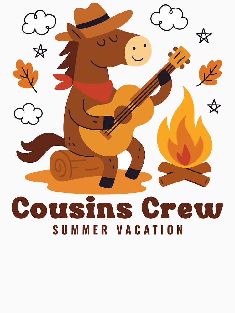 Cousins Crew Summer Vacation Camping Shirt – Cute Cowboy Family Trip Matching Outfit by PixelWaveBD