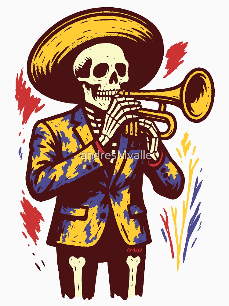 Skeleton Mariachi by andresMvalle